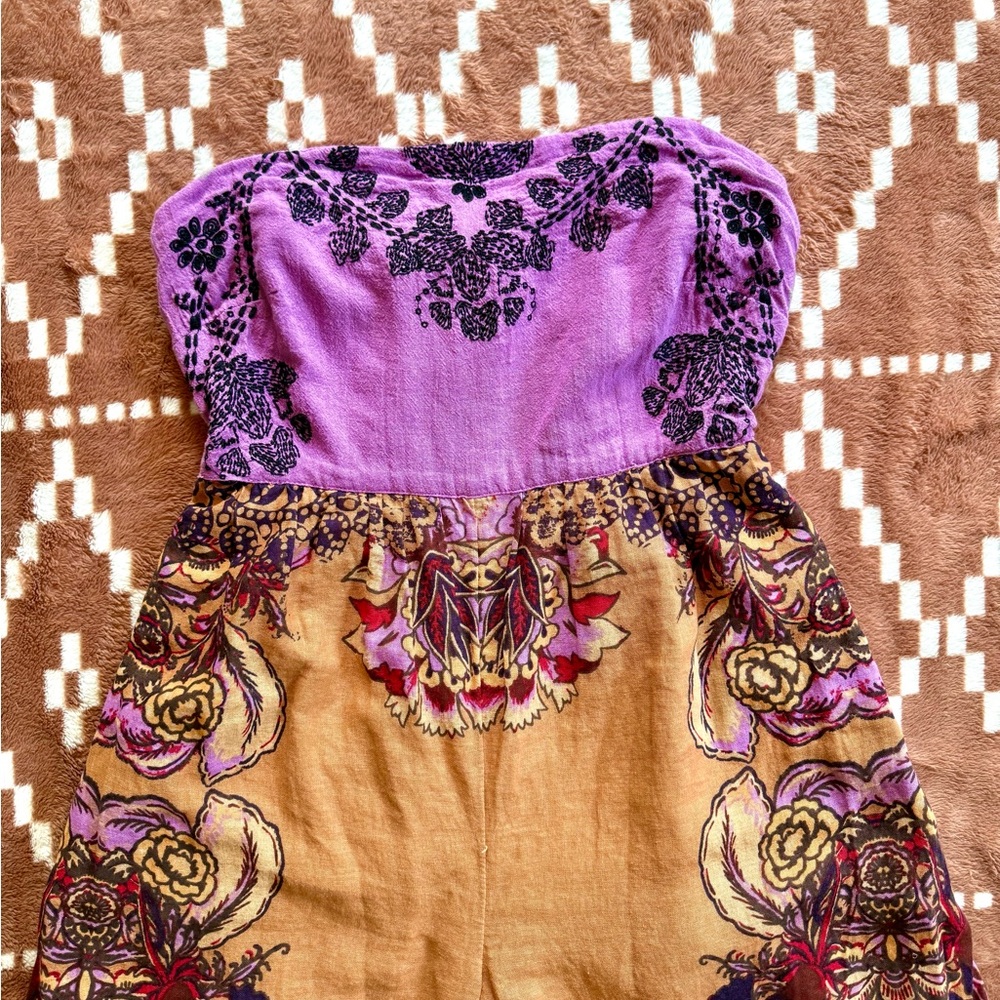 Free People Indio Sun Jumpsuit in Golden Combo - Picture 5 of 16